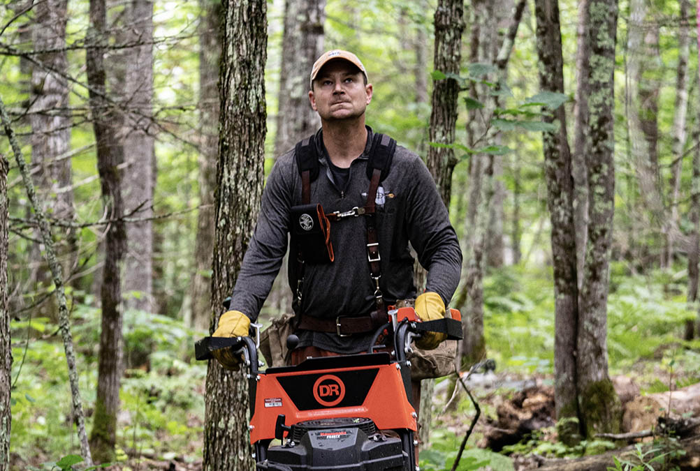 Whitetail Design Build Josh creating travel corridor