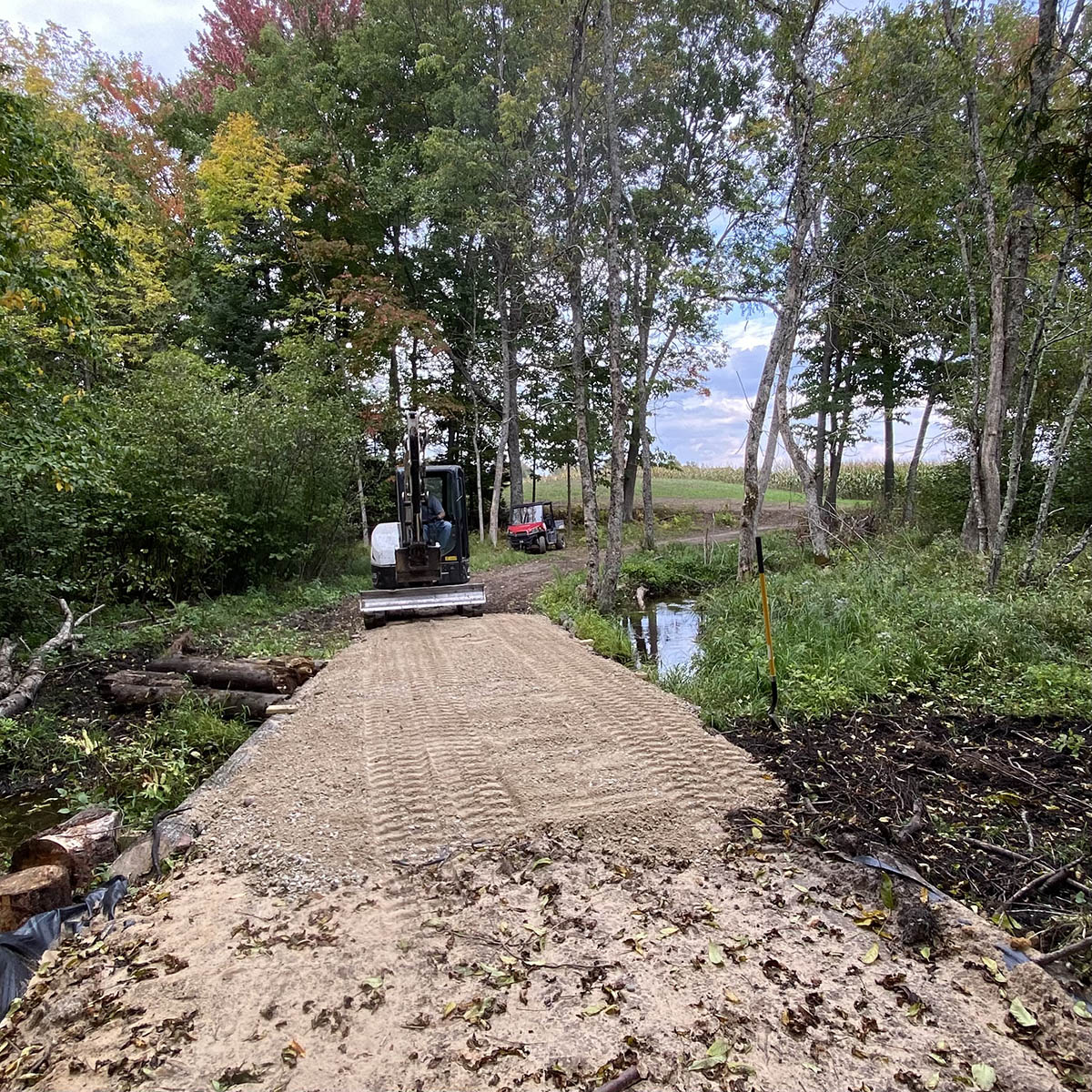 whitetail hunting access trail construction in eau claire wi