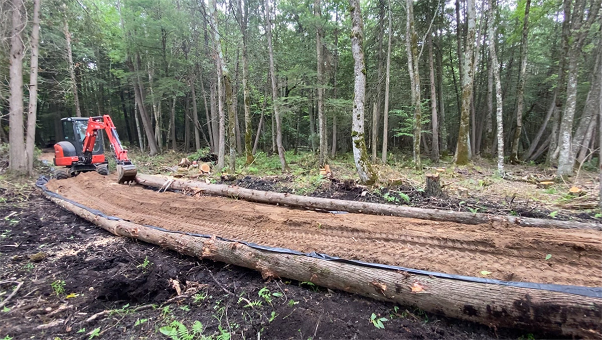 whitetail hunting access trail construction in eau claire wi